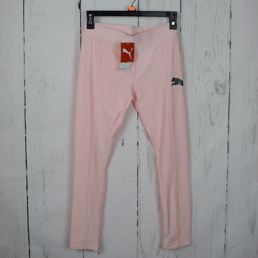 Clearance!💎5/$25  NWT Puma Big Girls Leggings Pink Logo Active Size XL